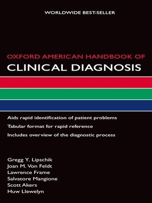 cover image of Oxford American Handbook of Clinical Diagnosis